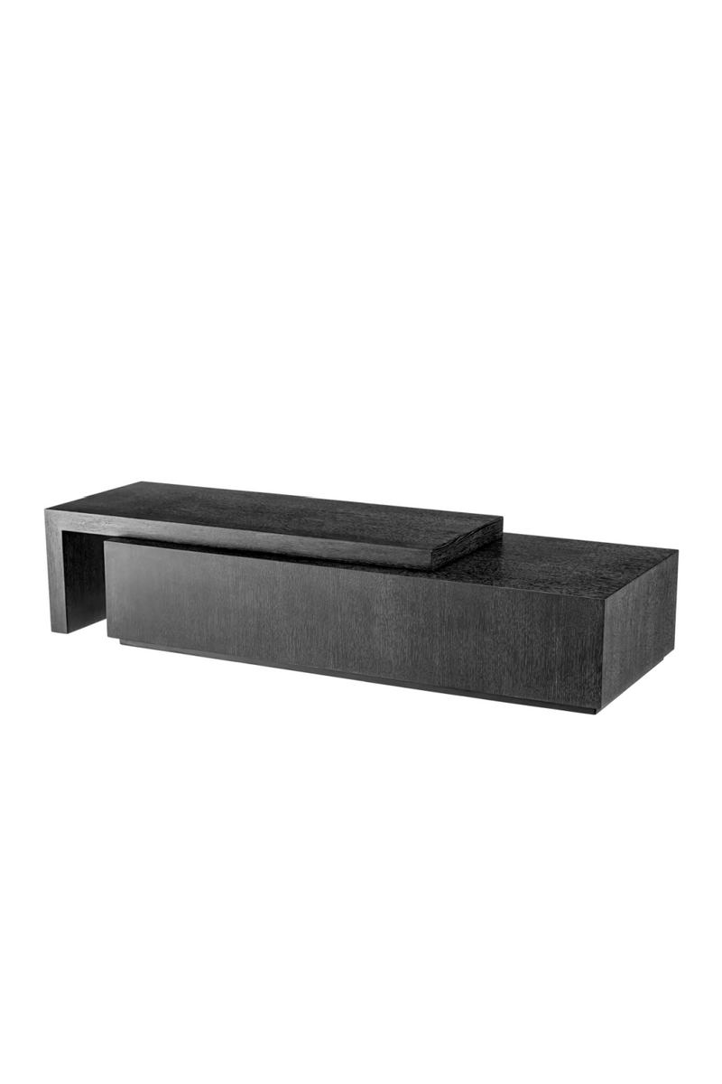 Table basse rotative en bois de chêne noir | Eichholtz Salento | Meubleluxe.fr