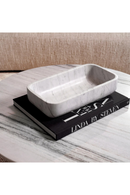 Bol en marbre blanc allongé | Eichholtz Vioujard | OROA.fr