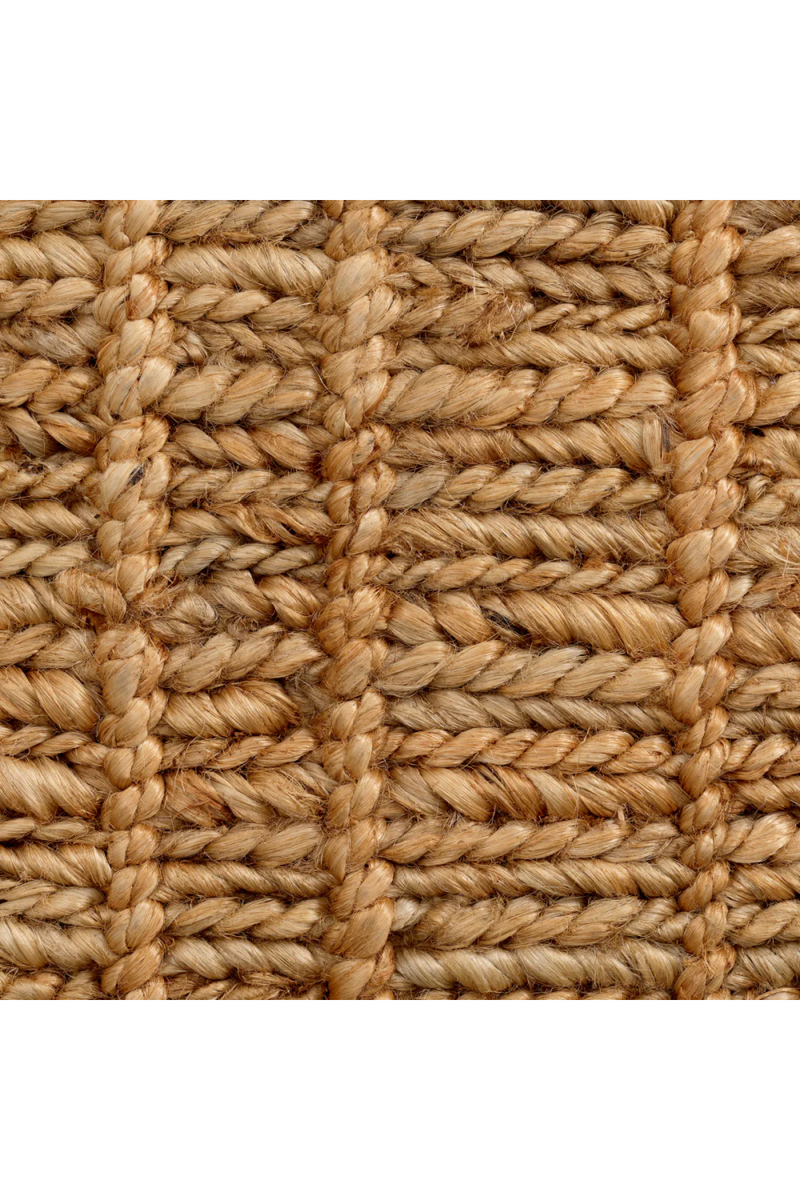 Pouf en jute naturel | Eichholtz Palinuro | Meubleluxe.fr