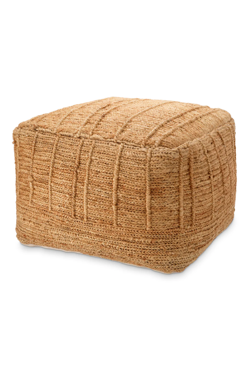 Pouf en jute naturel | Eichholtz Palinuro | Meubleluxe.fr