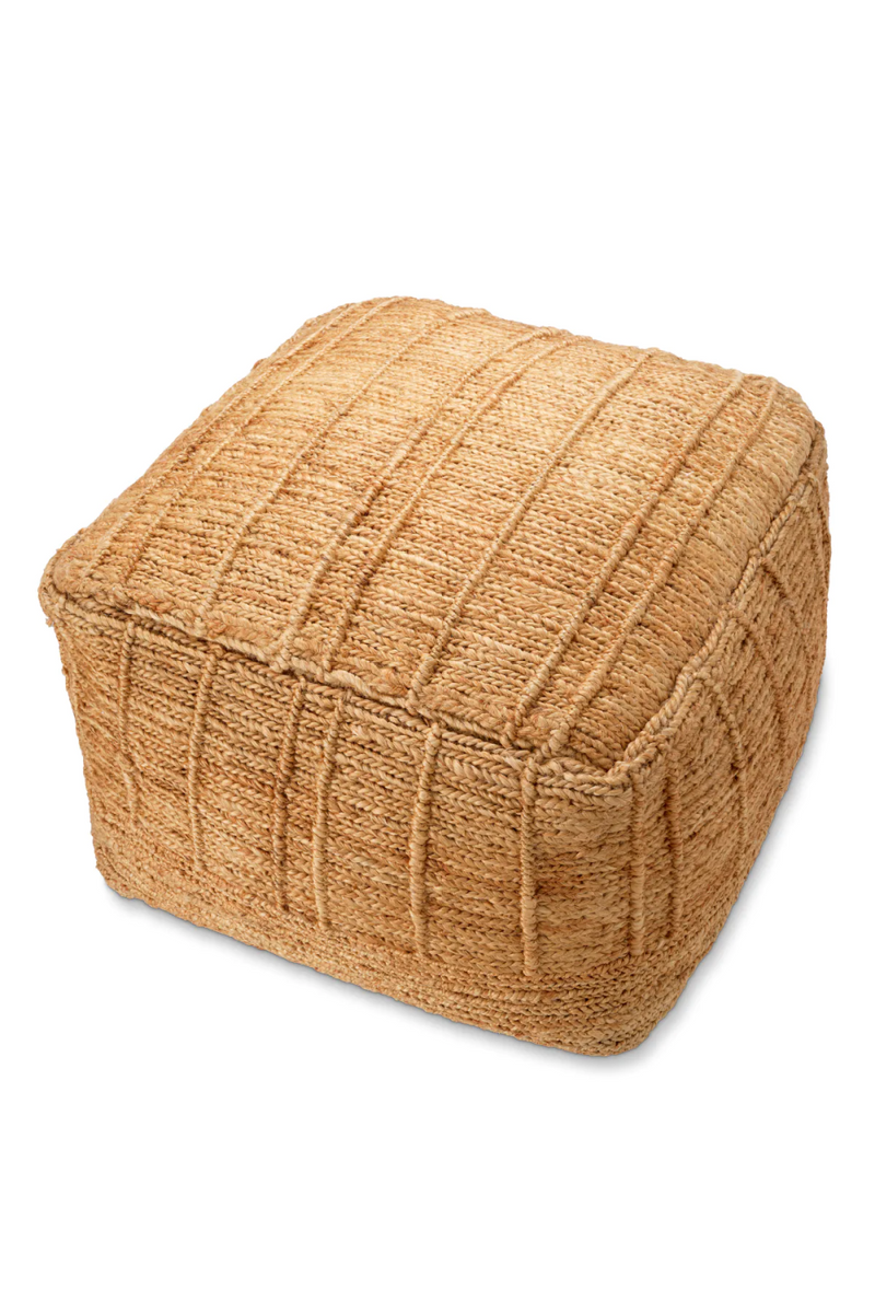 Pouf en jute naturel | Eichholtz Palinuro | Meubleluxe.fr