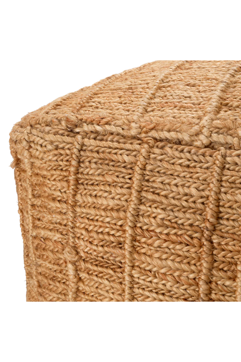 Pouf en jute naturel | Eichholtz Palinuro | Meubleluxe.fr