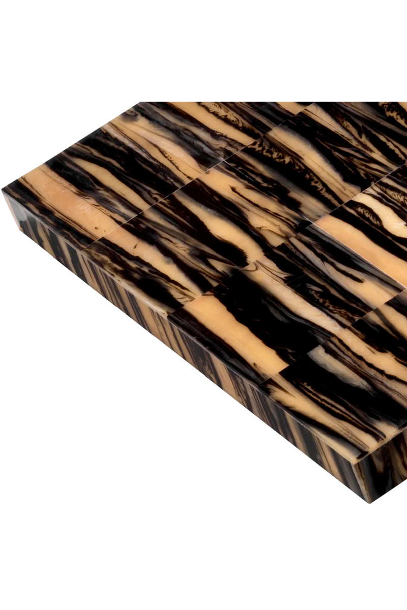 Boite décorative en résine bicolore | Eichholtz Capitola S | Meubleluxe.fr