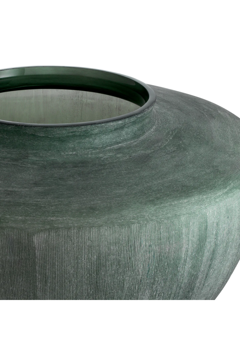 Vase vert finition pierre | Eichholtz Wainscoot | Meubleluxe.fr