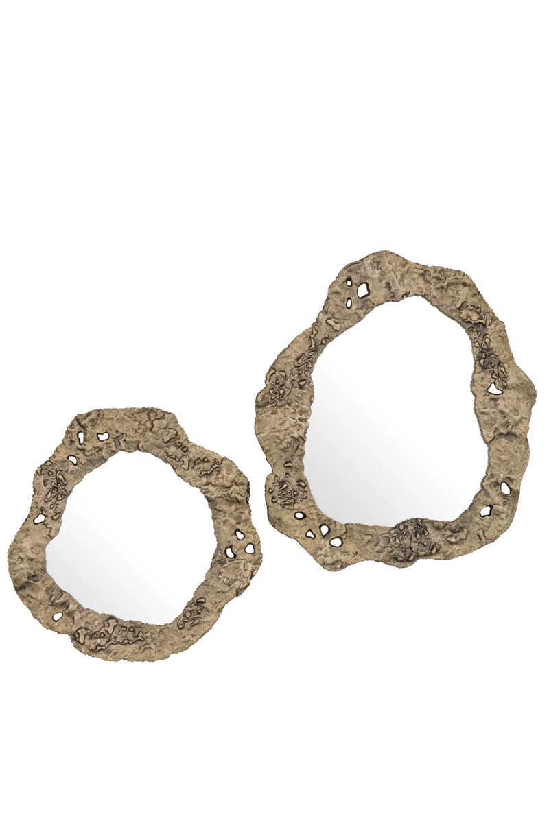 Miroir en laiton vieilli (lot de 2) | Eichholtz Foggia | Meubleluxe.fr