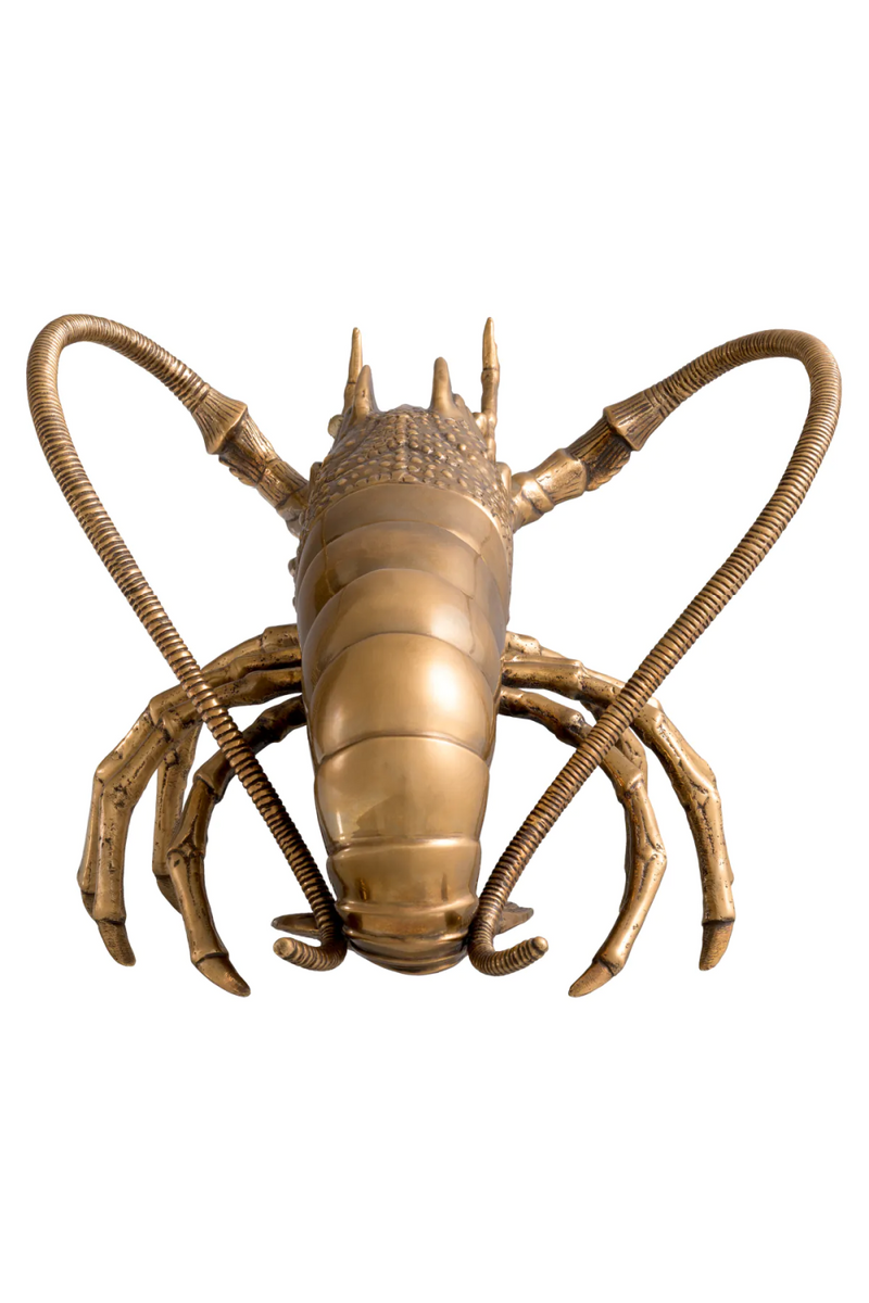 Objet décoratif en laiton vieilli | Eichholtz Lobster | Meubleluxe.fr