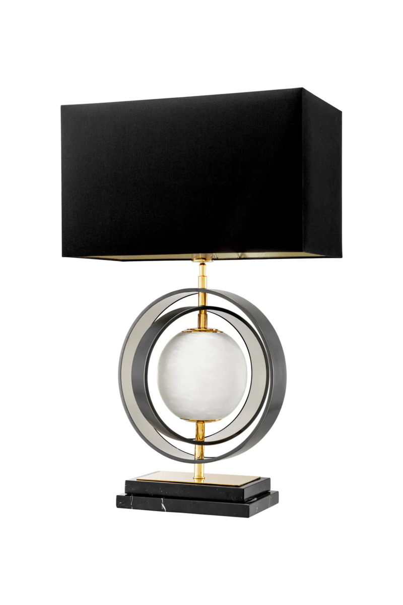 Lampe de table en albâtre et bronze | Eichholtz Pearl | Meubleluxe.fr