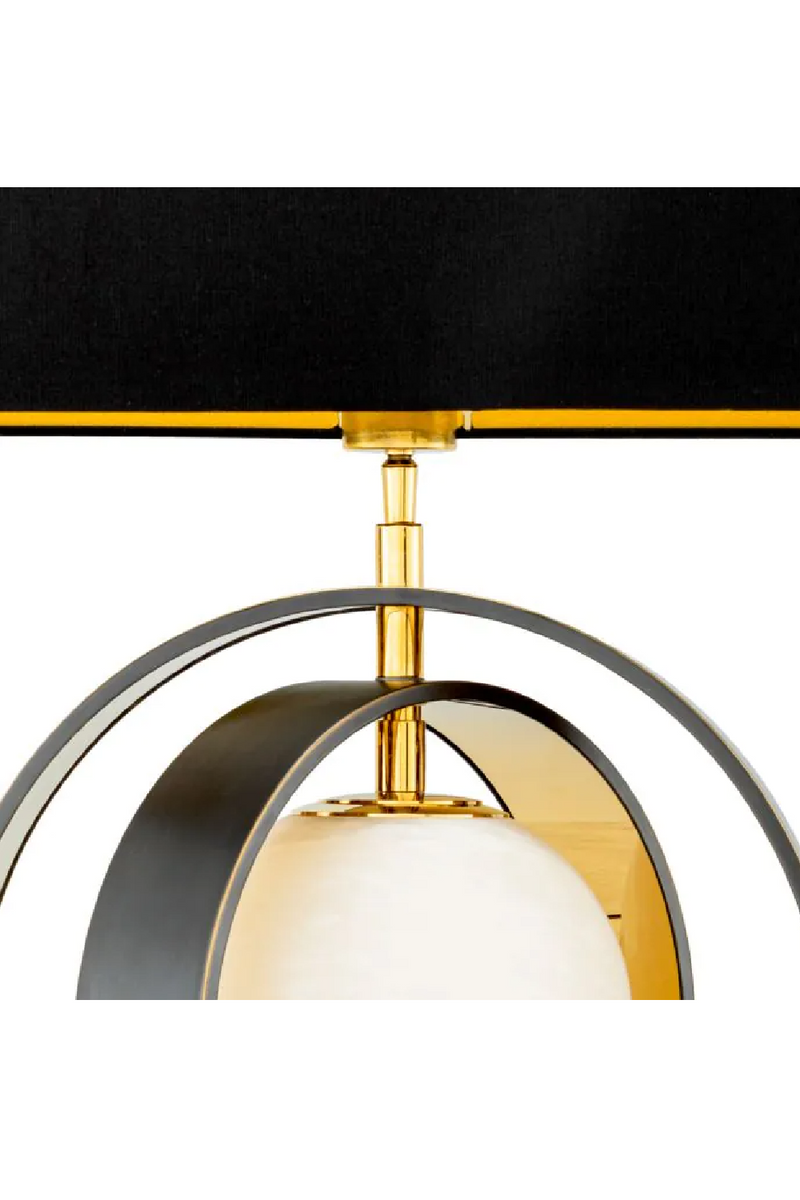 Lampe de table en albâtre et bronze | Eichholtz Pearl | Meubleluxe.fr