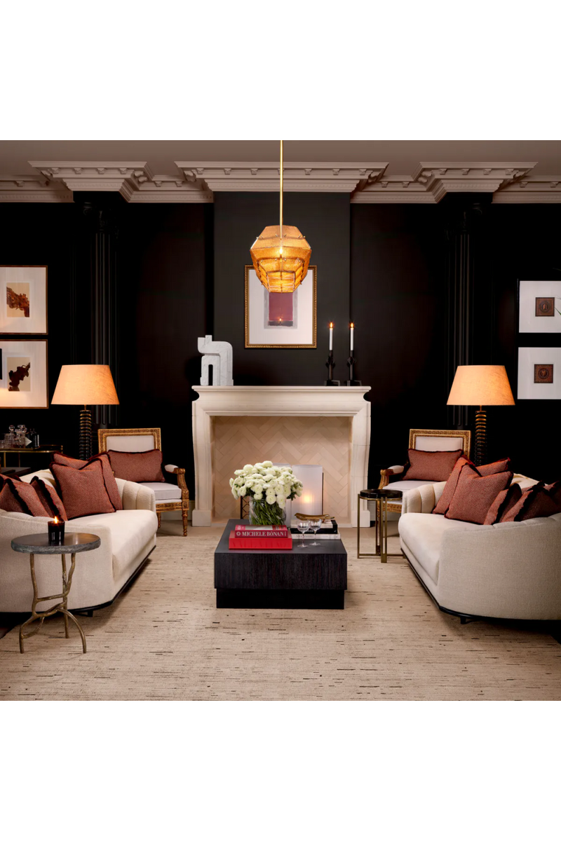 Lampadaire noir en granit | Eichholtz Callao | Meubleluxe.fr