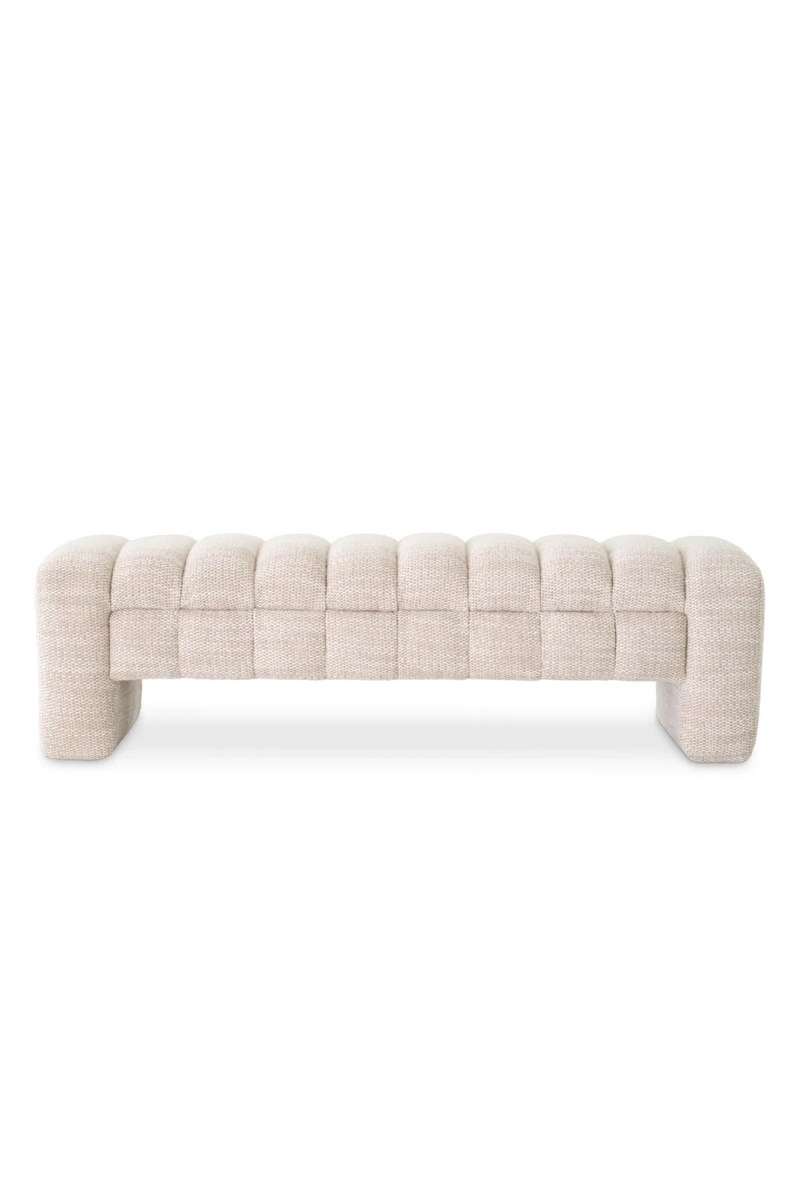 Banc en tissu sable | Eichholtz Taranto | Meubleluxe.fr