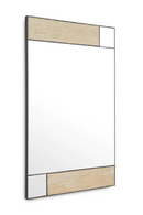 Miroir en travertin et finition bronze | Eichholtz Cosimo | Meubleluxe.fr