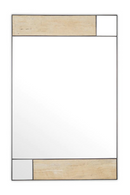 Miroir en travertin et finition bronze | Eichholtz Cosimo | Meubleluxe.fr