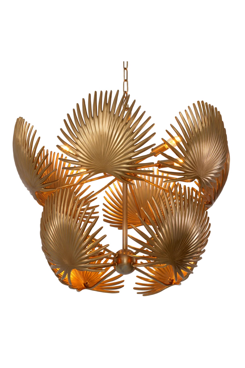 Lustre en laiton vintage | Eichholtz Foliage | OROA.fr