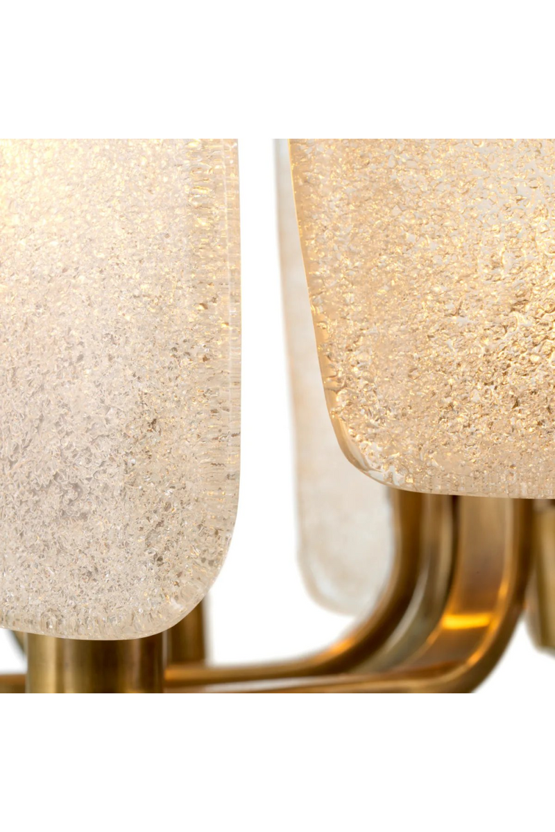 Suspension en Verre Artisanal et Laiton Vintage | Eichholtz Serrano | Meubleluxe.fr