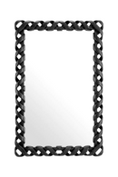 Miroir rectangulaire torsadé en bronze | Eichholtz Casone | Meubleluxe.fr