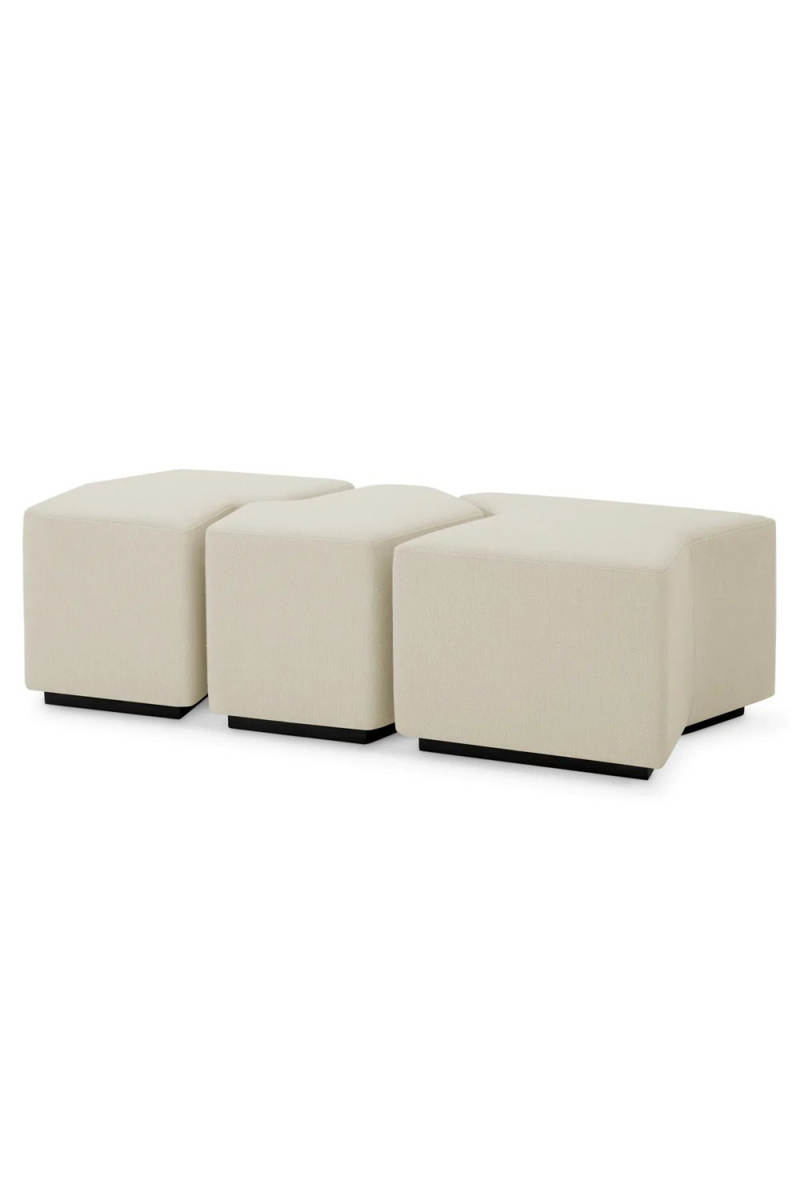 Tabouret en crème Rêve (set de 3) | Eichholtz Filbert | Meubleluxe.fr