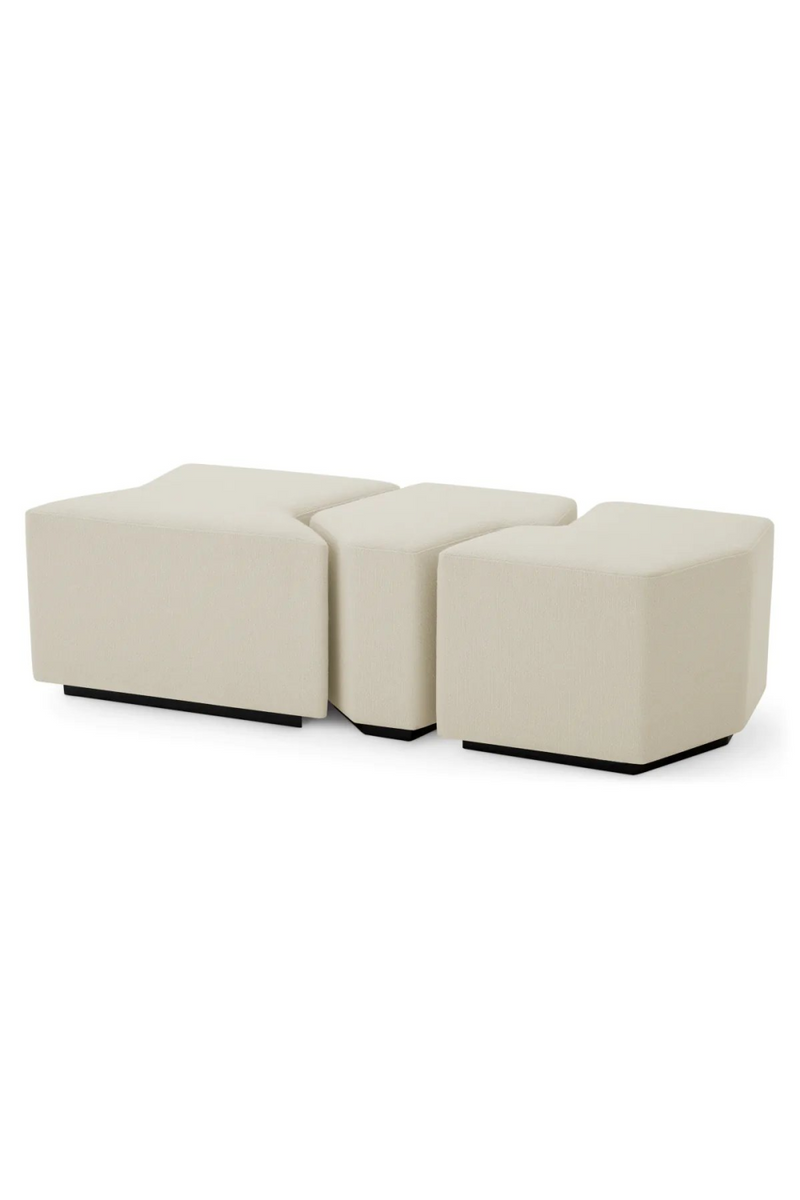 Tabouret en crème Rêve (set de 3) | Eichholtz Filbert | Meubleluxe.fr