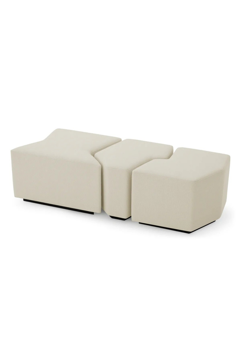 Tabouret en crème Rêve (set de 3) | Eichholtz Filbert | Meubleluxe.fr