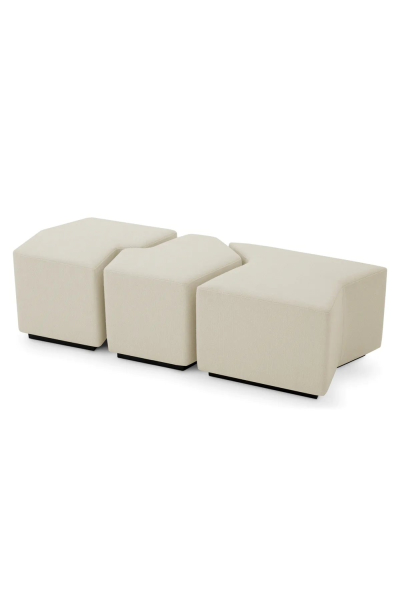 Tabouret en crème Rêve (set de 3) | Eichholtz Filbert | Meubleluxe.fr