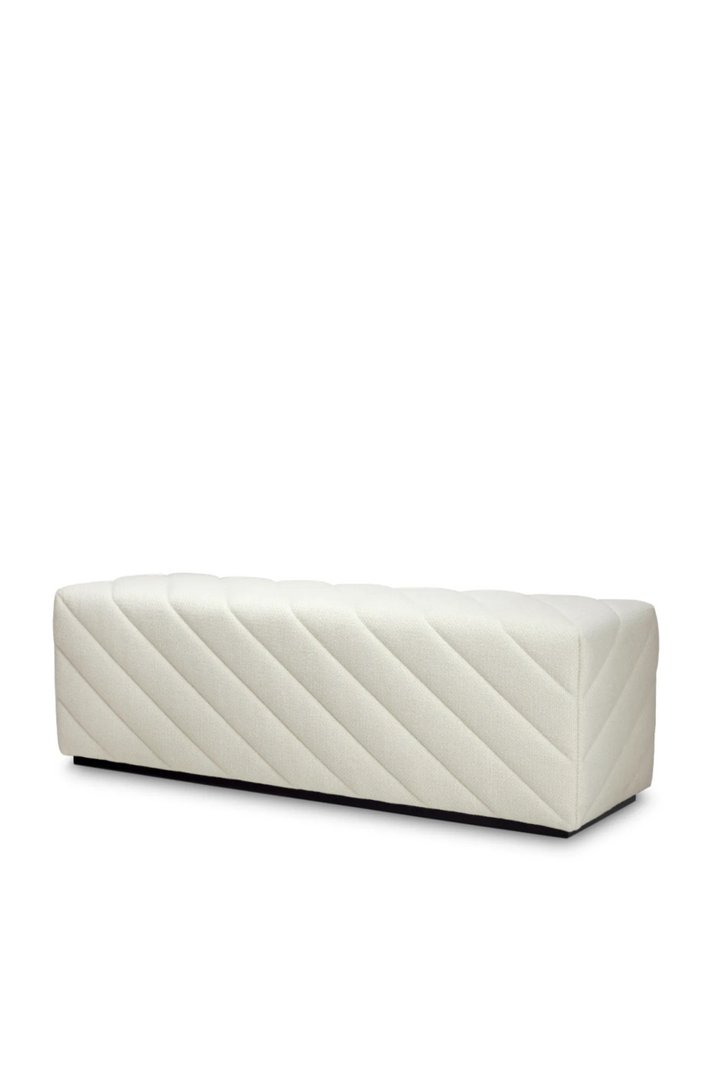 Banc en tissu crème | Eichholtz Avellino  | Meubleluxe.fr