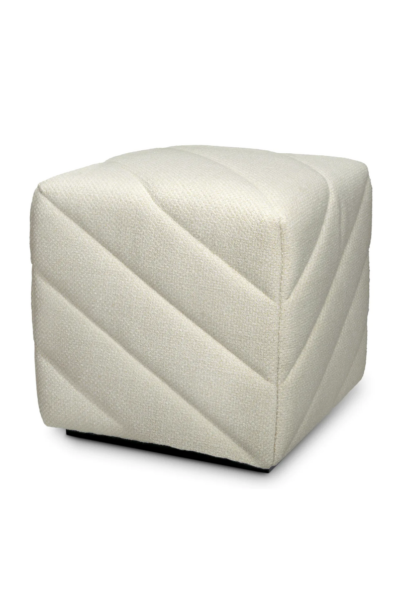 Pouf en tissu crème | Eichholtz Avellino  | Meubleluxe.fr