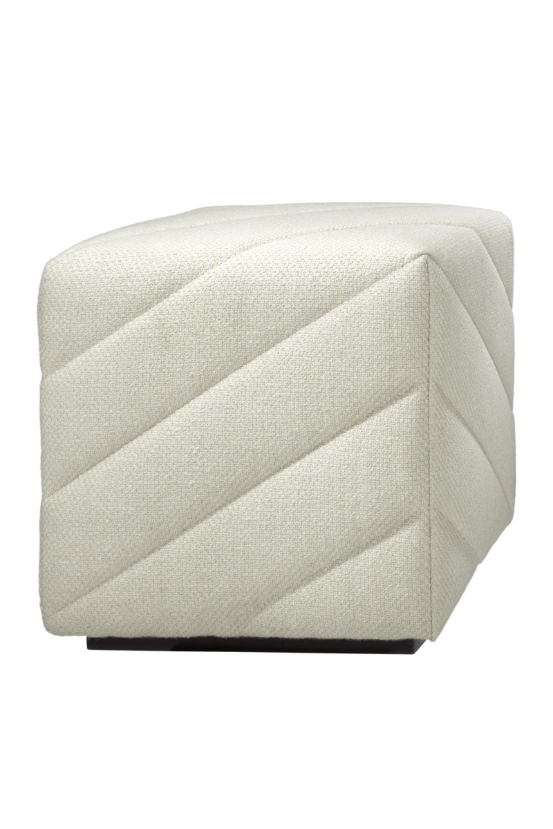 Pouf en tissu crème | Eichholtz Avellino  | Meubleluxe.fr