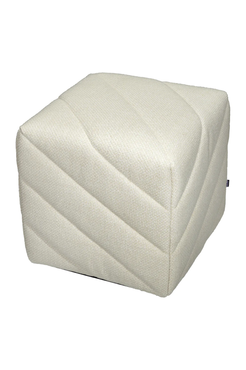 Pouf en tissu crème | Eichholtz Avellino  | Meubleluxe.fr