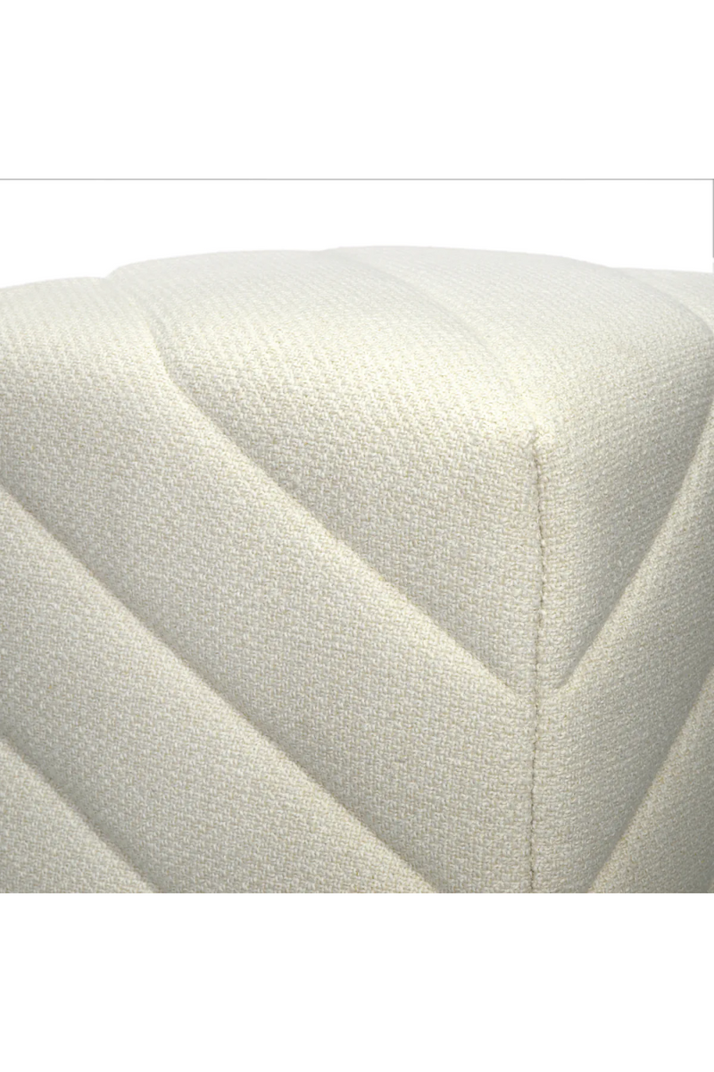 Pouf en tissu crème | Eichholtz Avellino  | Meubleluxe.fr