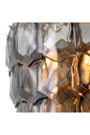 Lustre artisanal en verre fumé | Eichholtz Elias | OROA.fr