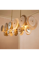 Lustre en laiton vintage et verre fumé | Eichholtz Hyde | OROA.fr