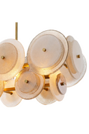 Lustre en laiton vintage et verre fumé | Eichholtz Hyde | OROA.fr