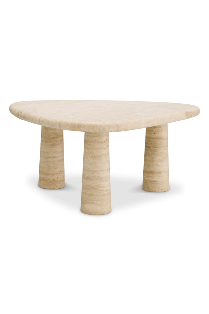 Table d'appoint en travertin | Eichholtz Larino L | Meubleluxe.fr