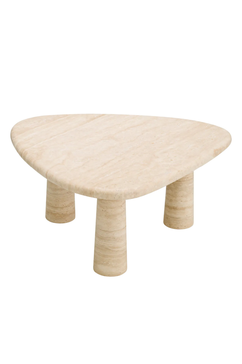 Table d'appoint en travertin | Eichholtz Larino L | Meubleluxe.fr