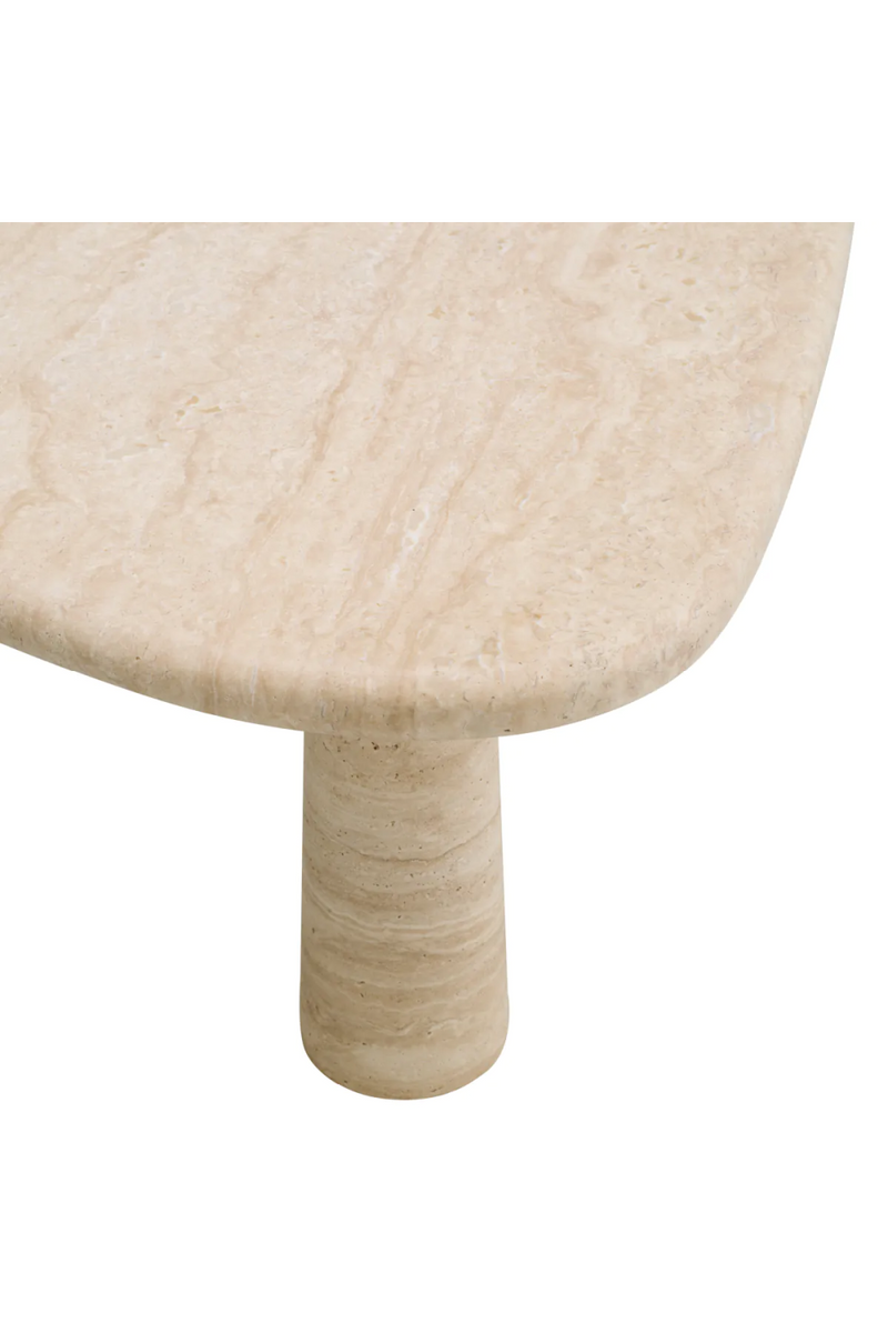 Table d'appoint en travertin | Eichholtz Larino L | Meubleluxe.fr