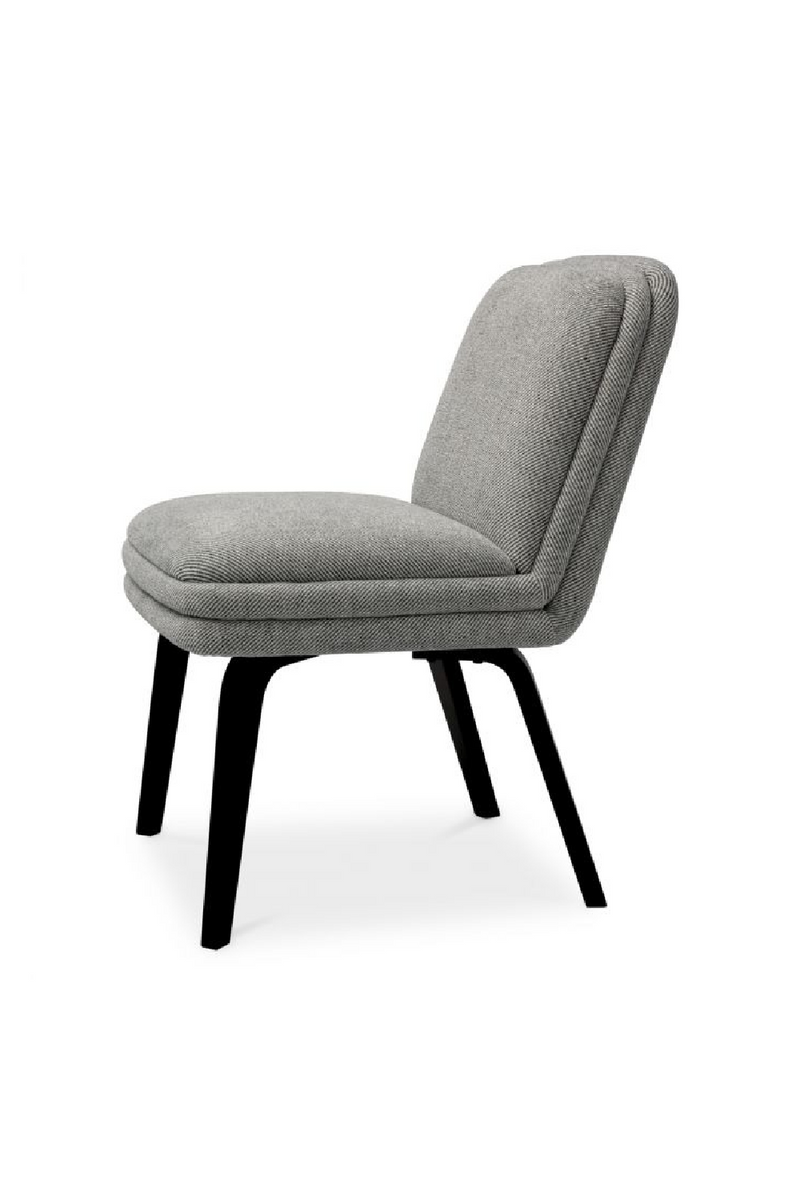 Chaise de Salle à Manger Grise Rembourrée | Eichholtz Lucia | OROA.fr
