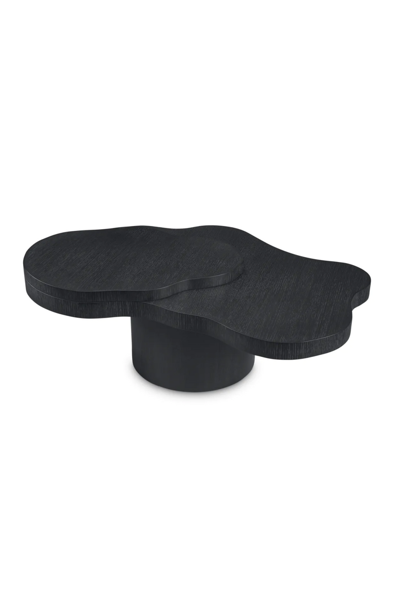 Table basse organique en bois de chêne noir | Eichholtz Cesareo | Meubleluxe.fr