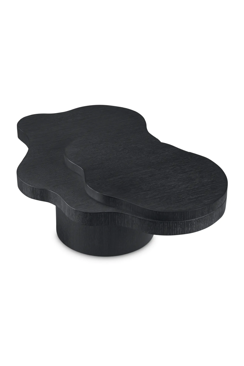 Table basse organique en bois de chêne noir | Eichholtz Cesareo | Meubleluxe.fr