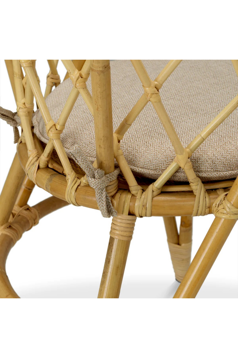 Chaise à manger en rotin naturel | Eichholtz Alvaro | Meubleluxe.fr