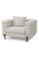 Fauteuil en tissu blanc cassé | Eichholtz York  | Meubleluxe.fr