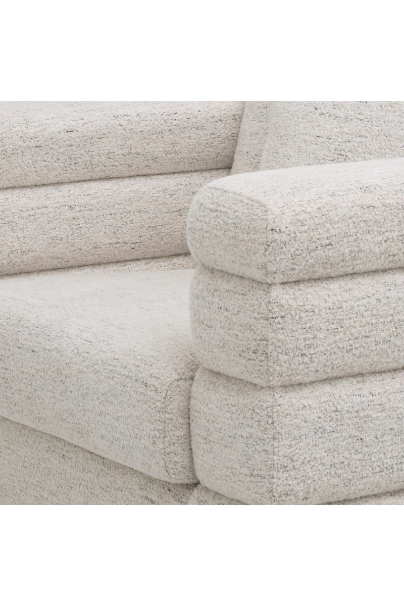 Fauteuil en tissu blanc cassé | Eichholtz York  | Meubleluxe.fr