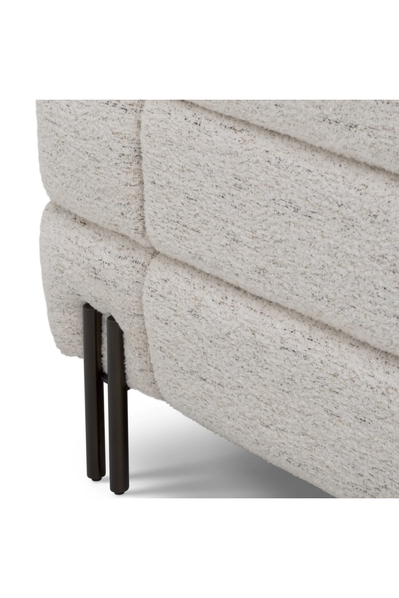 Fauteuil en tissu blanc cassé | Eichholtz York  | Meubleluxe.fr