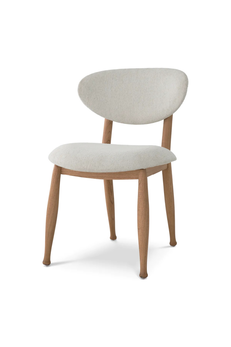 Chaise de salle à manger naturelle capitonnée | Eichholtz Allston | OROA.fr