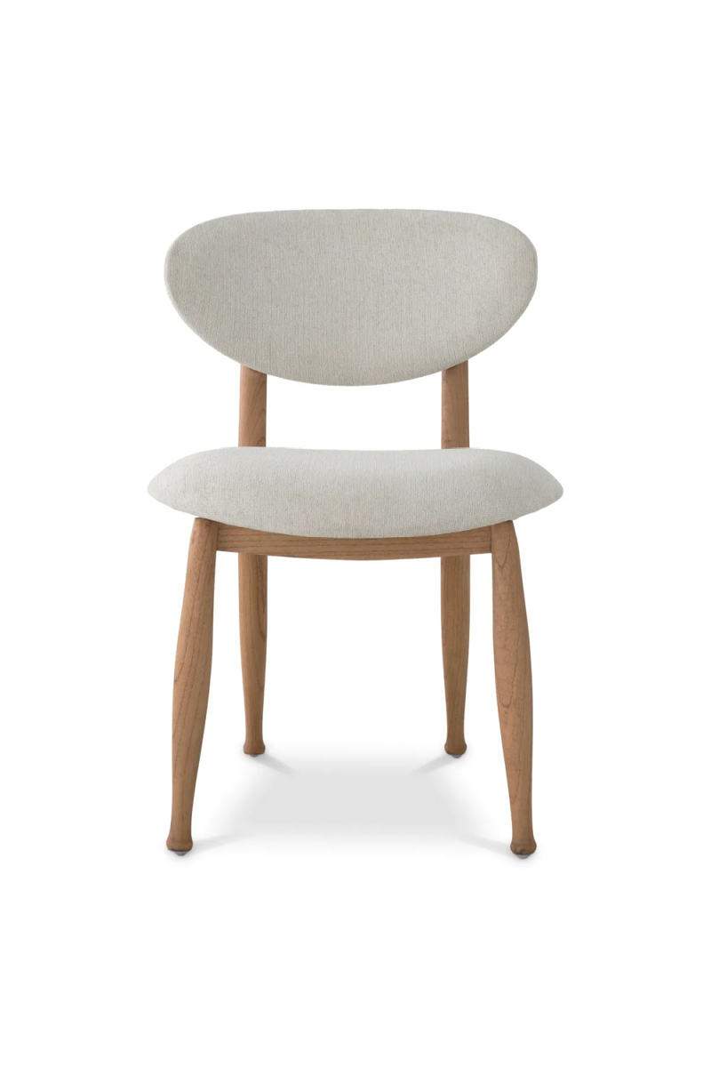 Chaise de salle à manger naturelle capitonnée | Eichholtz Allston | OROA.fr