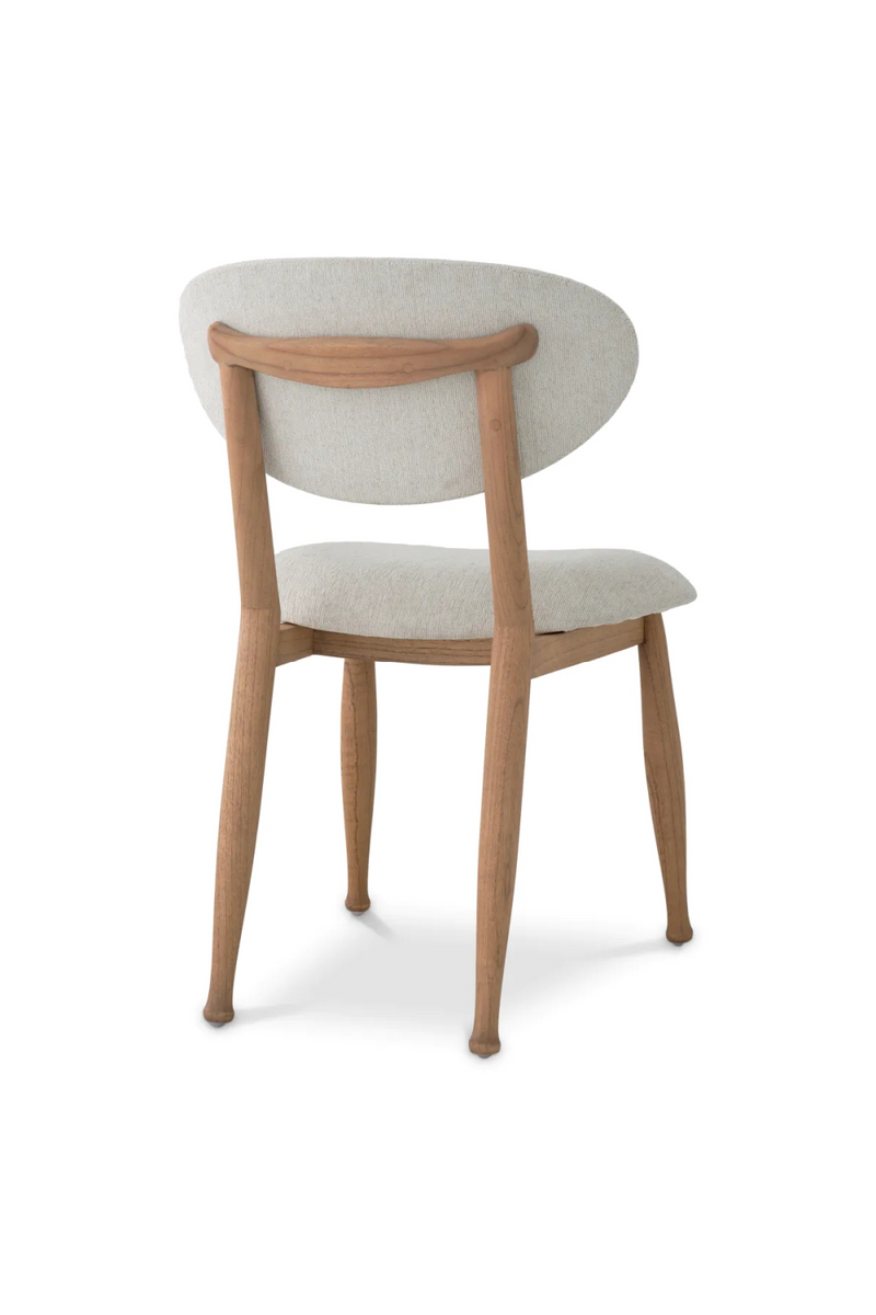 Chaise de salle à manger naturelle capitonnée | Eichholtz Allston | OROA.fr