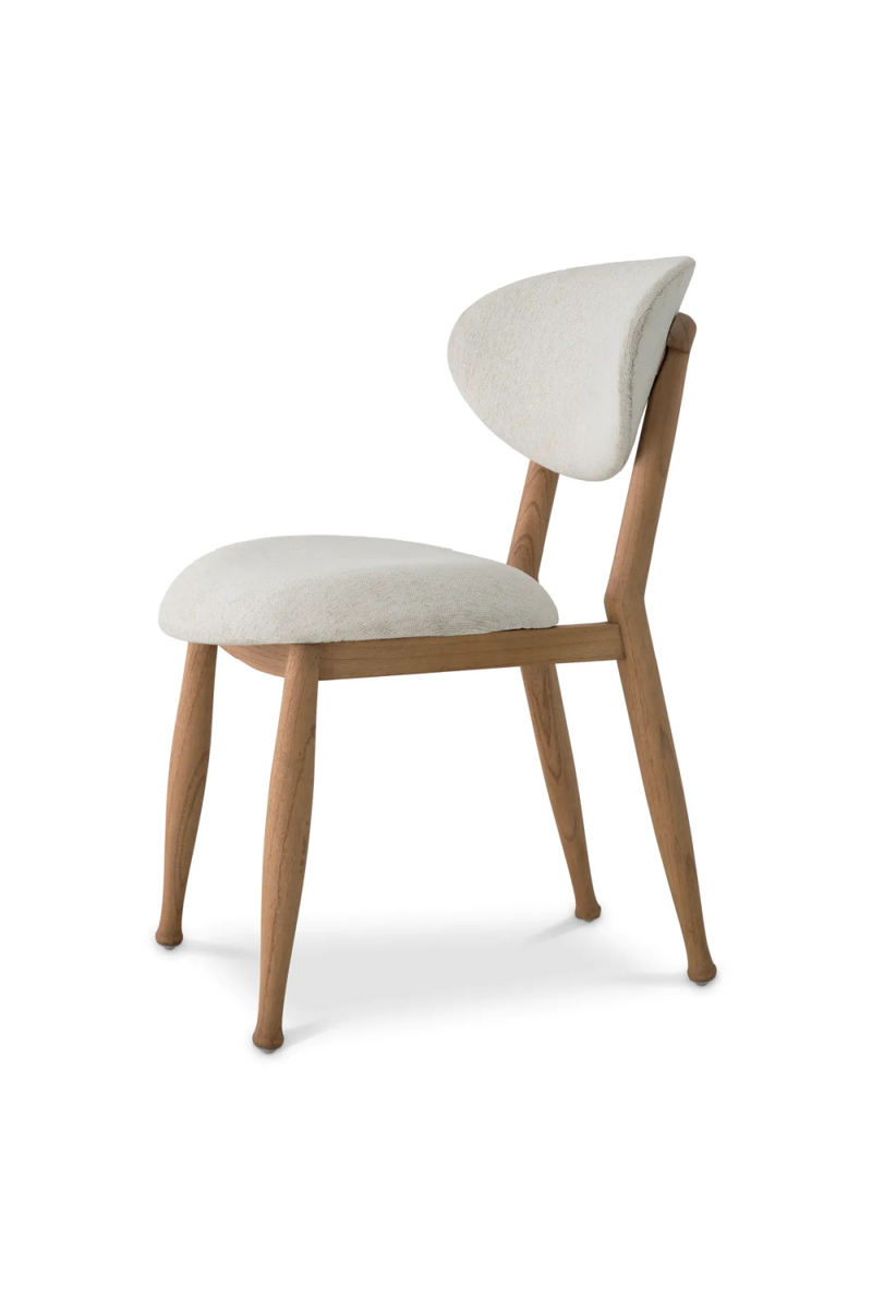 Chaise de salle à manger naturelle capitonnée | Eichholtz Allston | OROA.fr