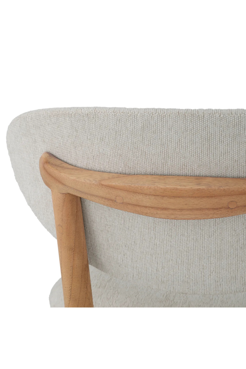 Chaise de salle à manger naturelle capitonnée | Eichholtz Allston | OROA.fr