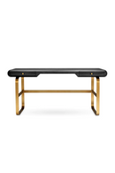 Bureau 2 tiroirs en chene gris | Eichholtz Nathaniel | OROA.fr