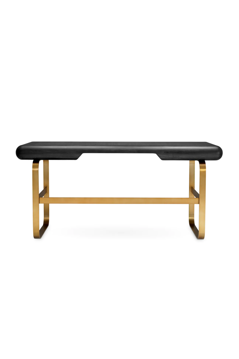 Bureau 2 tiroirs en chene gris | Eichholtz Nathaniel | OROA.fr
