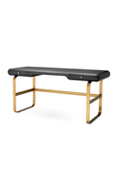 Bureau 2 tiroirs en chene gris | Eichholtz Nathaniel | OROA.fr