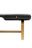 Bureau 2 tiroirs en chene gris | Eichholtz Nathaniel | OROA.fr